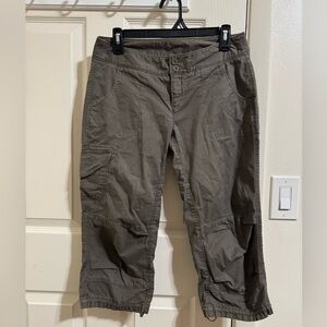 The North Face Olive Green Capris Cargo Pants